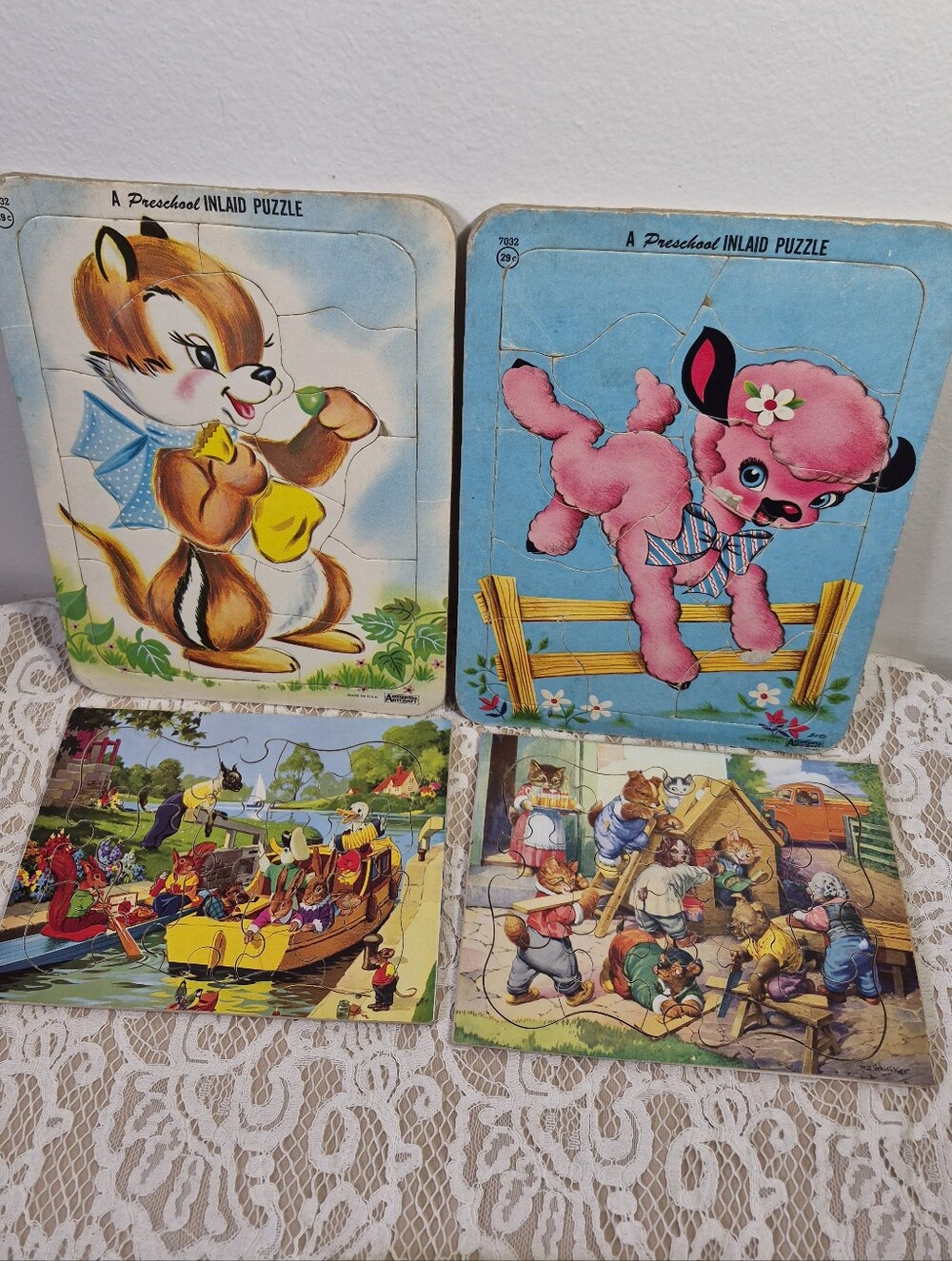 4 Vintage Puzzles